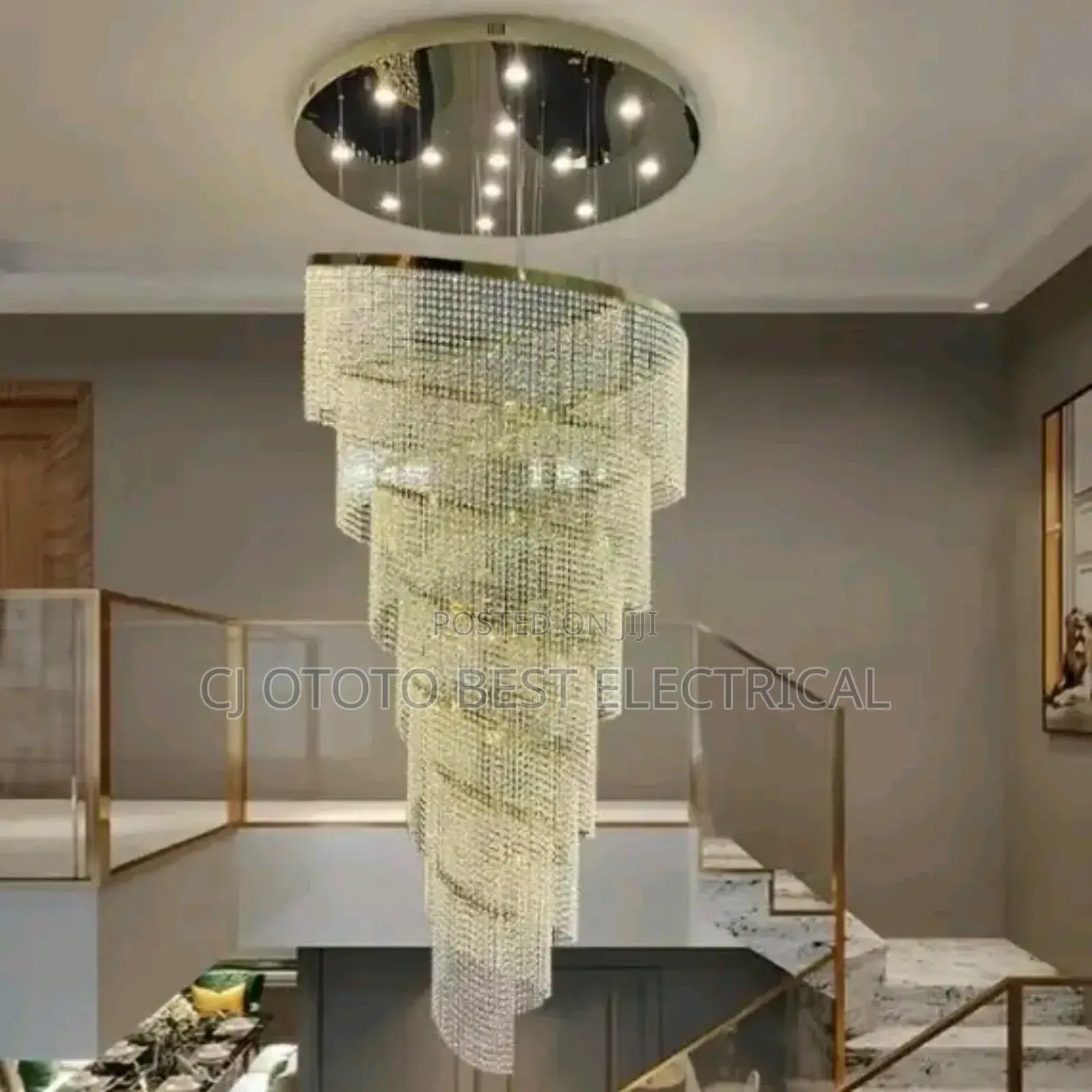 Luxury Chandelier Staircase Light Available Now as You Seen,