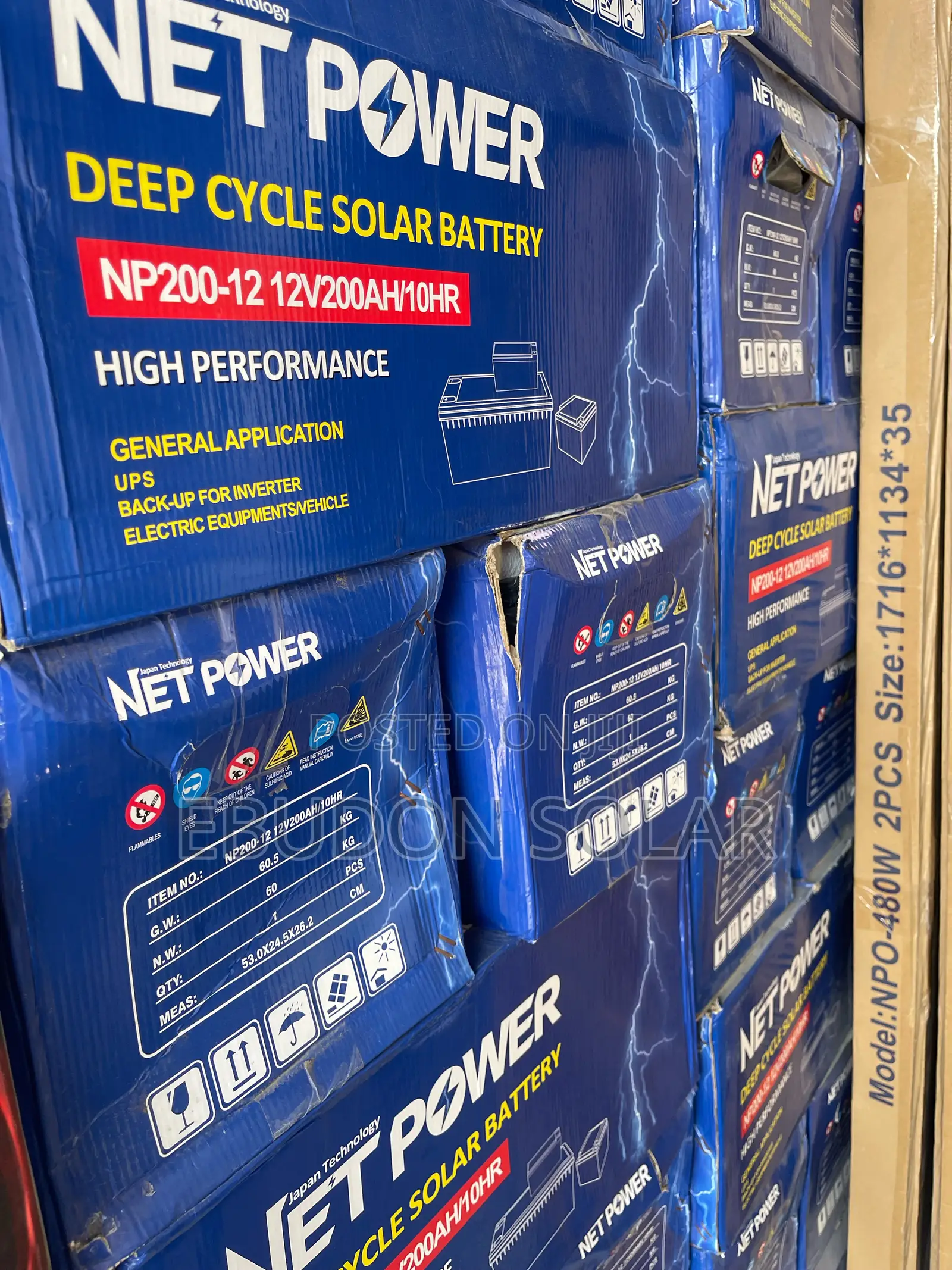 Solar Battery 200ah Netpower