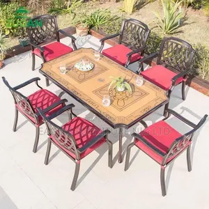 Luxury Quality 6 Seater Metal Outdoor Set.