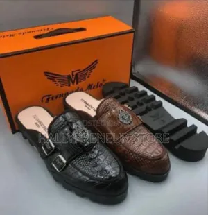 Luxury Men Half Shoe Genuine Leather Shoe