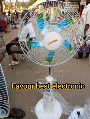 Quality LONTOR Rechargeable Standing Fan 18"Inch Copper 