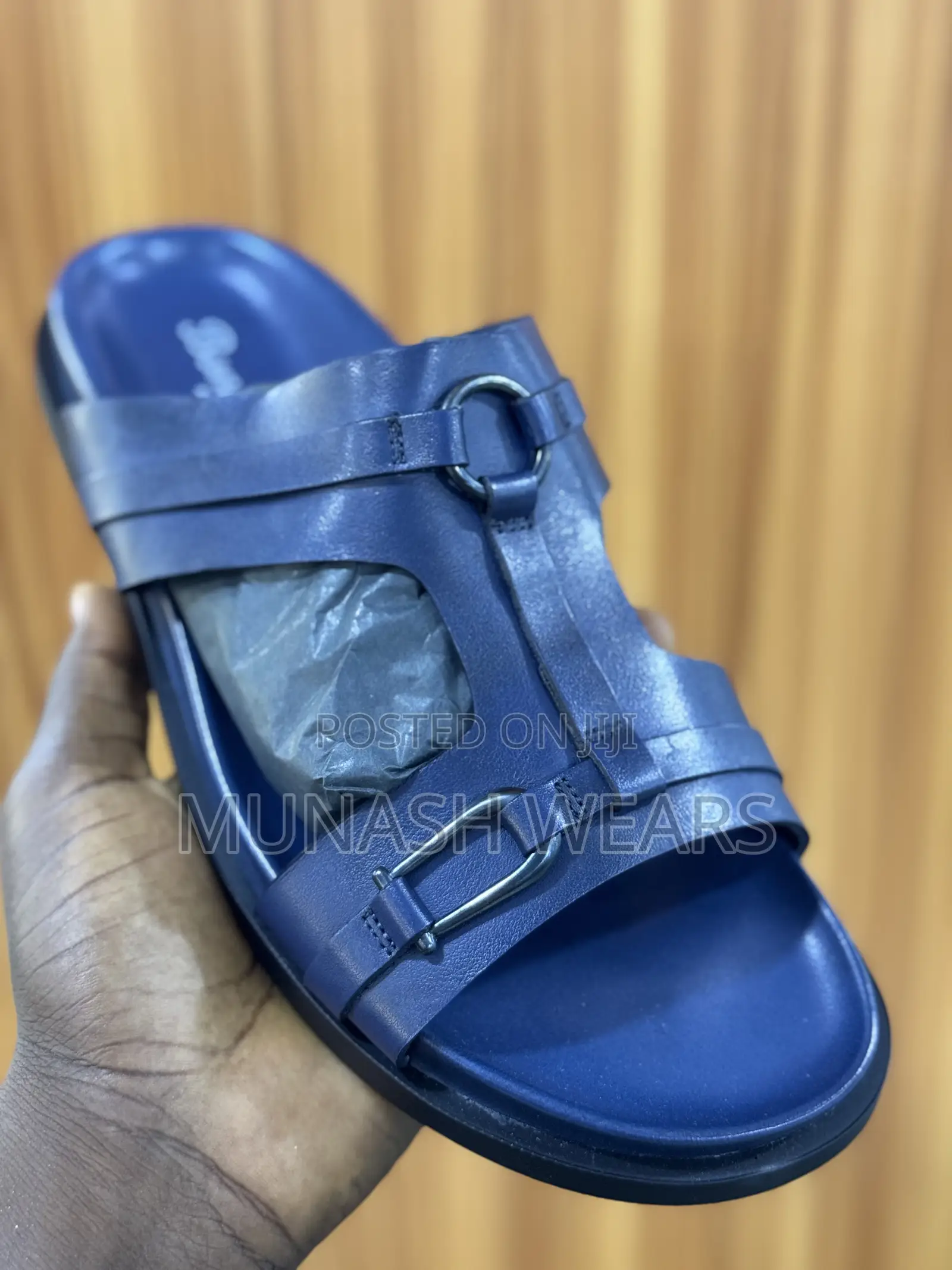 Pure Italian Original Leather Slipers for Men