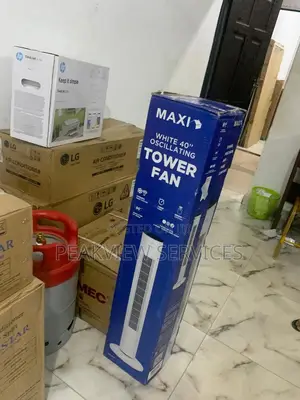 Powerful Maxi 40'' Tower Fan - Whisper Quiet Operation.
