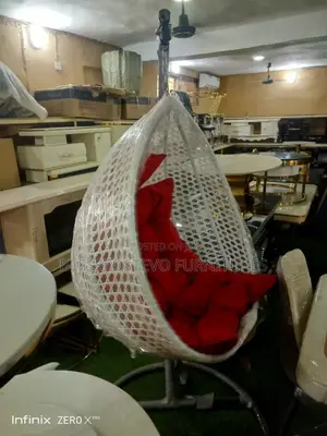 Swing Chair Red and White