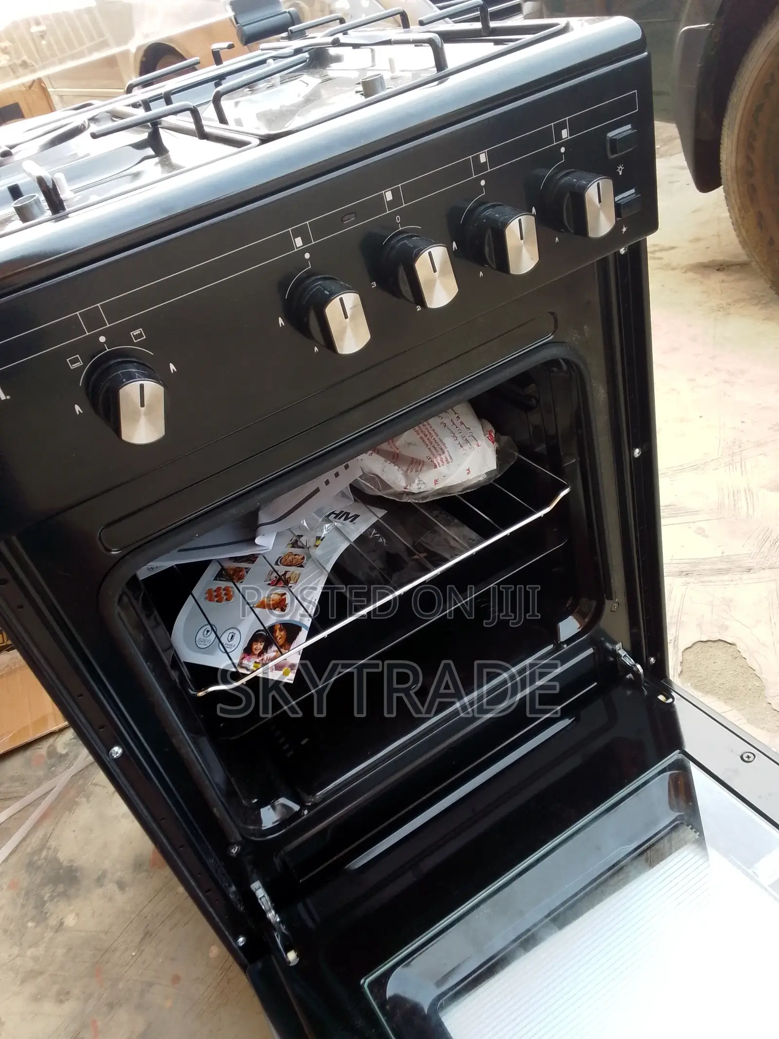 Quality Bruhm 50*50 Gas Burner (Black) + Oven