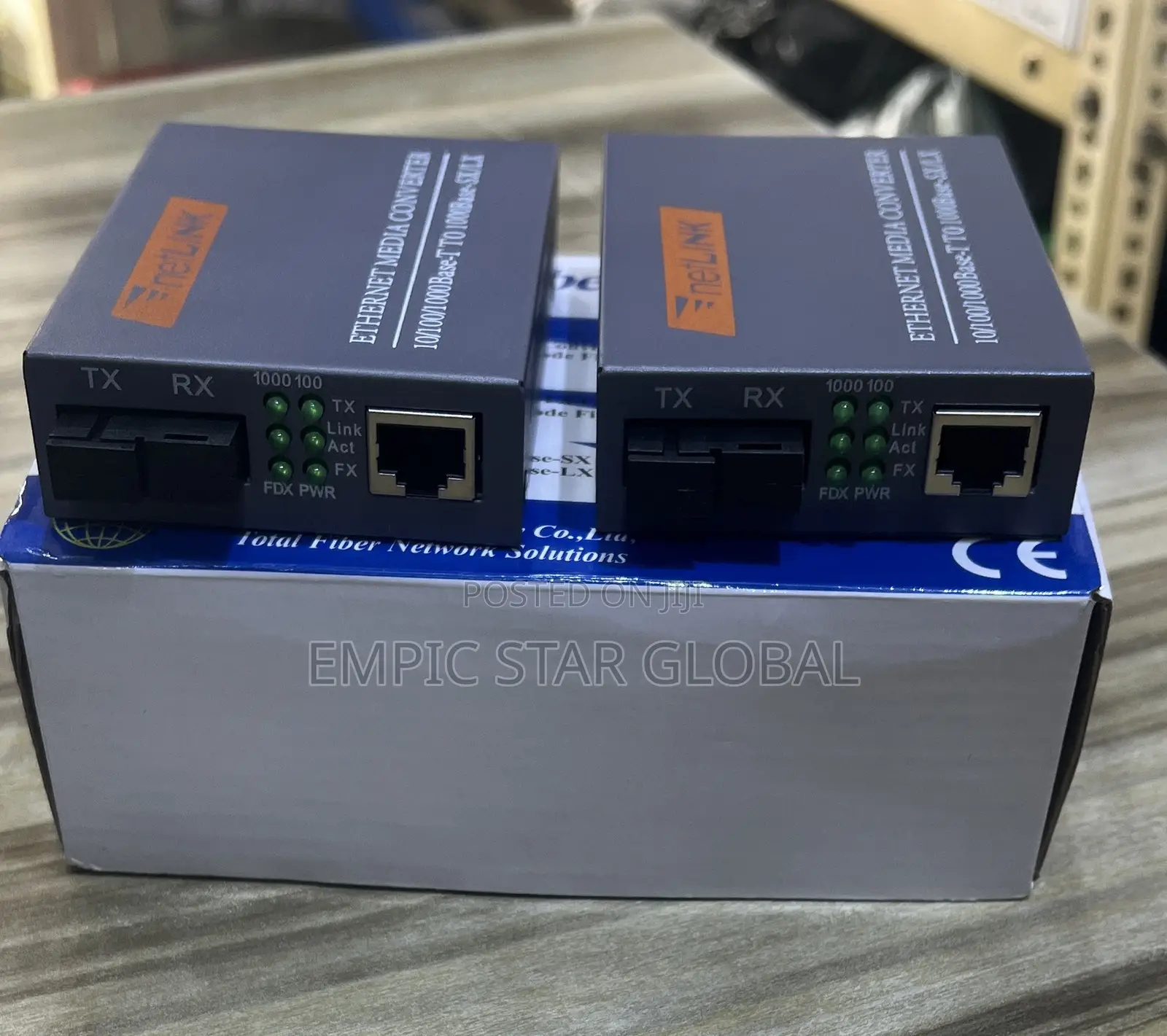 Netlink Fiber Media Converter A/B Singlemode / Mm