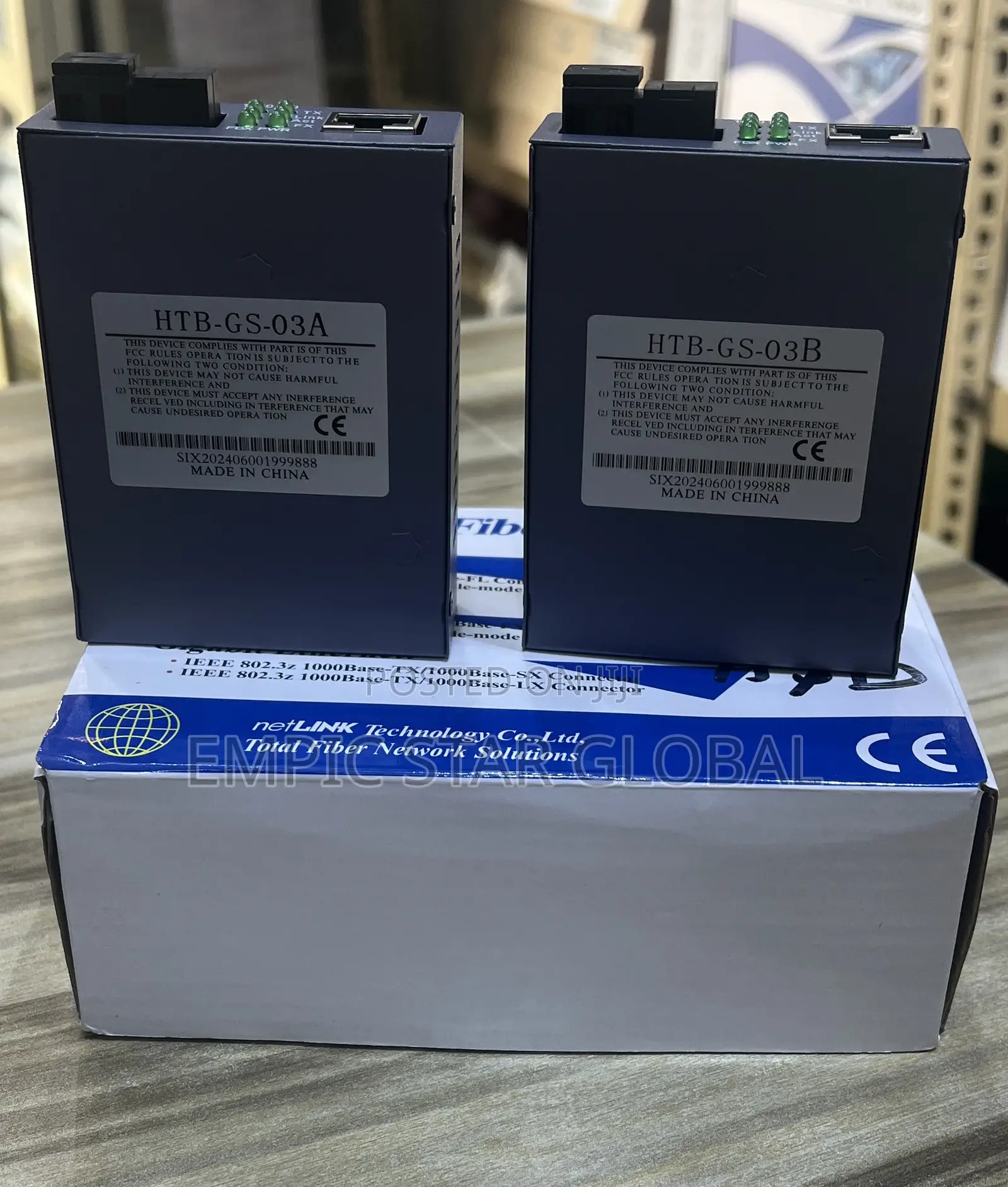 Netlink Fiber Media Converter A/B Singlemode / Mm