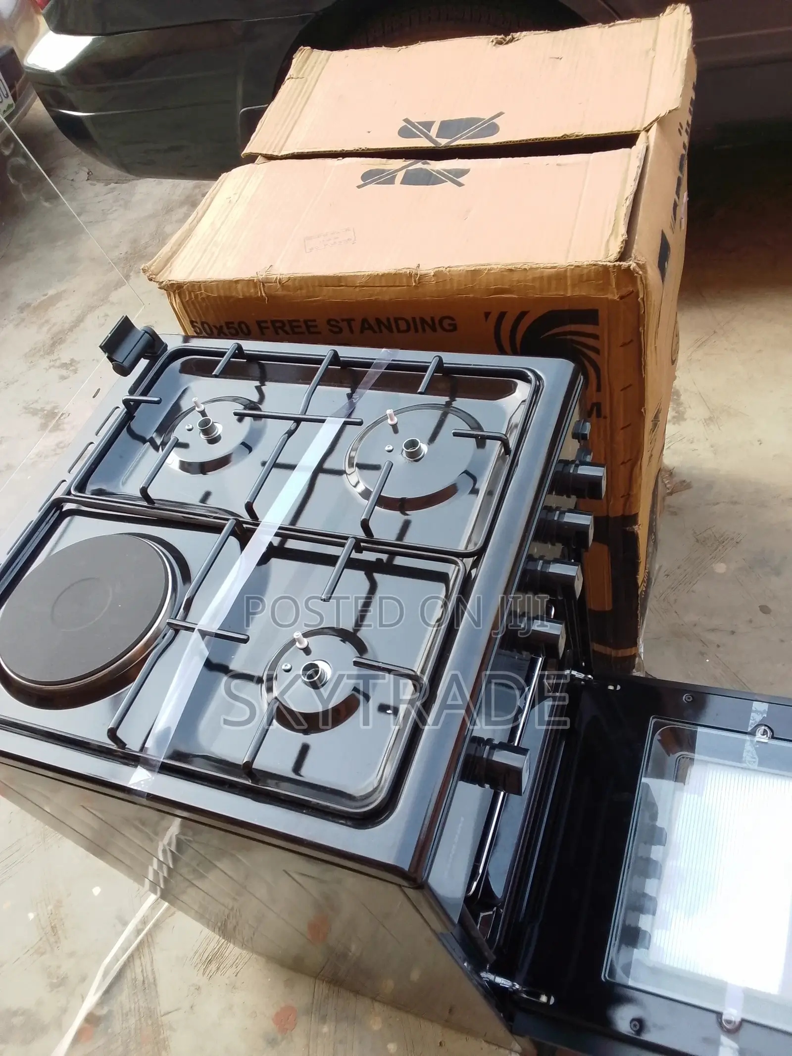 Bruhm 3 Burners + One Electric (Oven) Black
