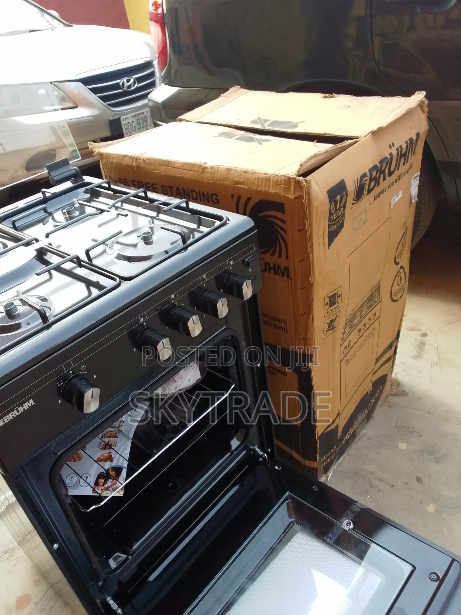 Bruhm1 Electric + 3 Burner + Oven (Black}