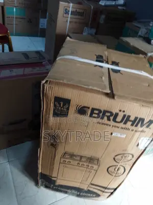 Affordable Bruhm 3+1 Black Burners Gas Cooker + Oven