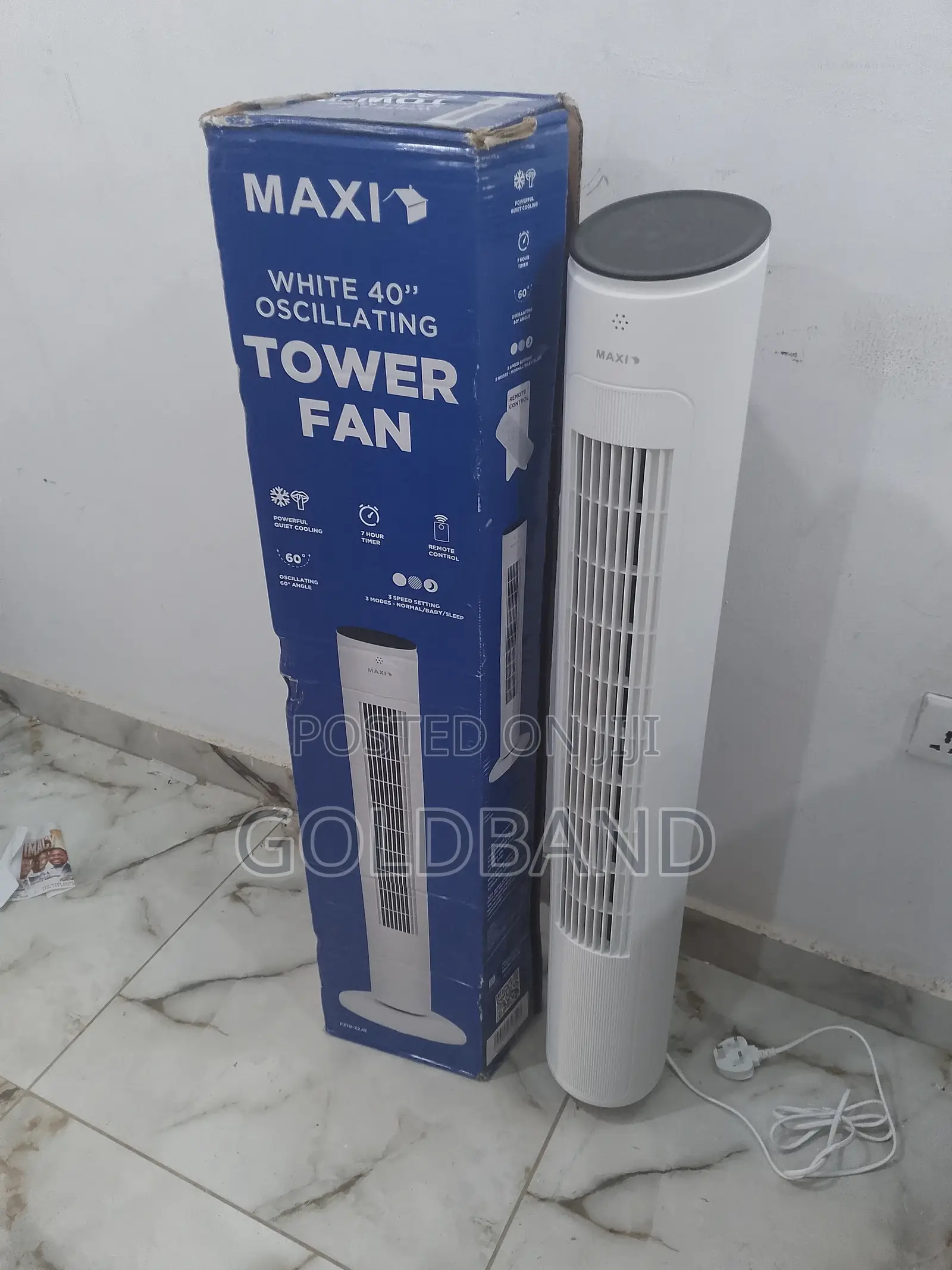 Maxi 43" Oscillating Tower Fan