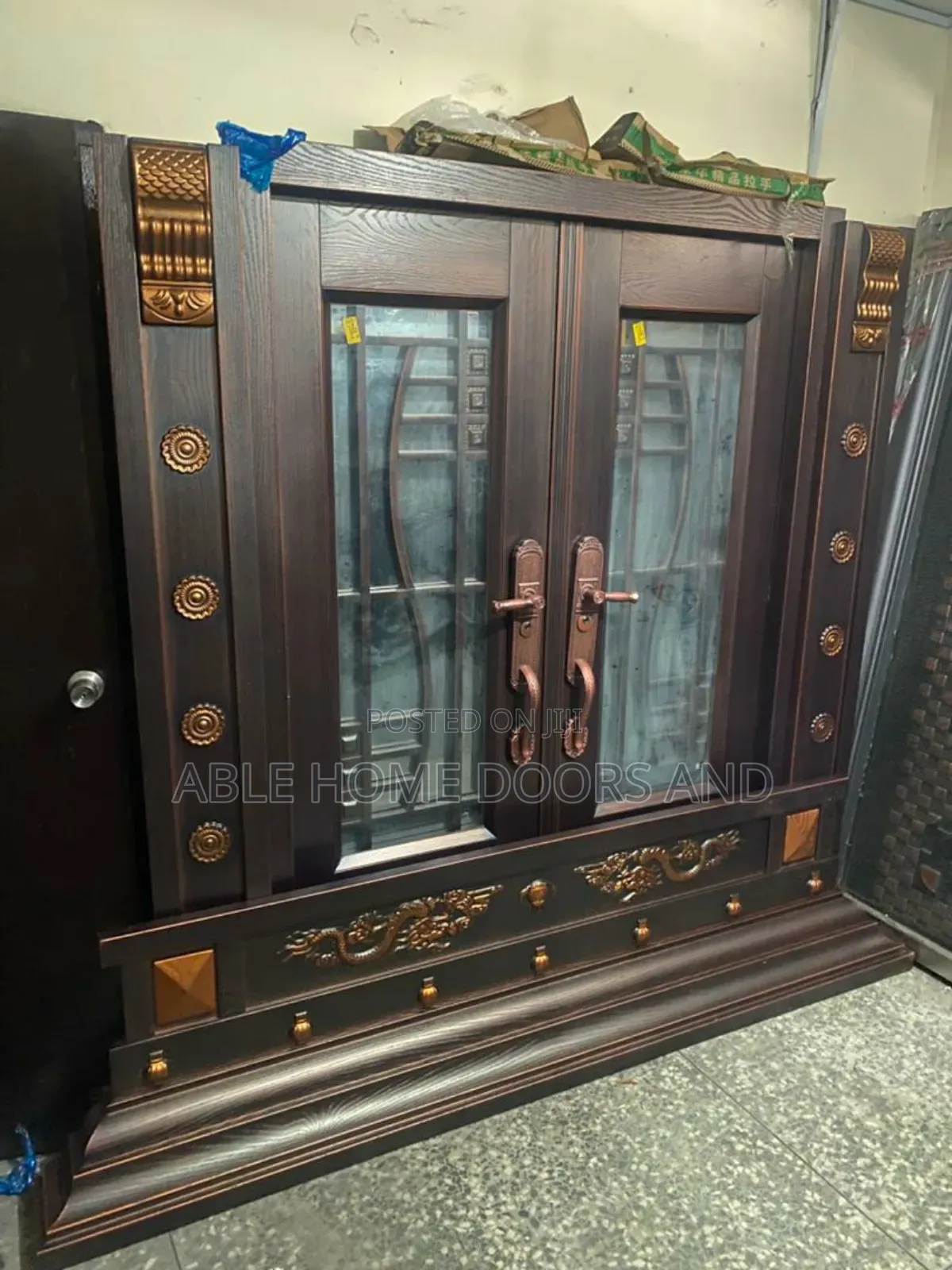 Copper 5f.T by 7f.T Glass Door 