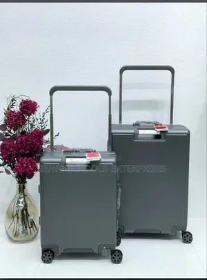 Set of 2 Wide Pole Imported Trave Luggage Boxes