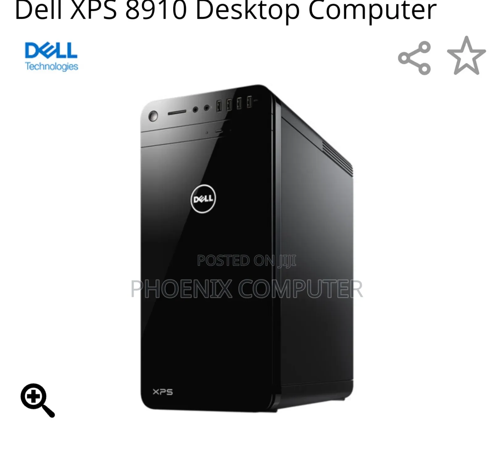 Desktop Computer Dell XPS 16GB Intel Core I7 SSD 256GB