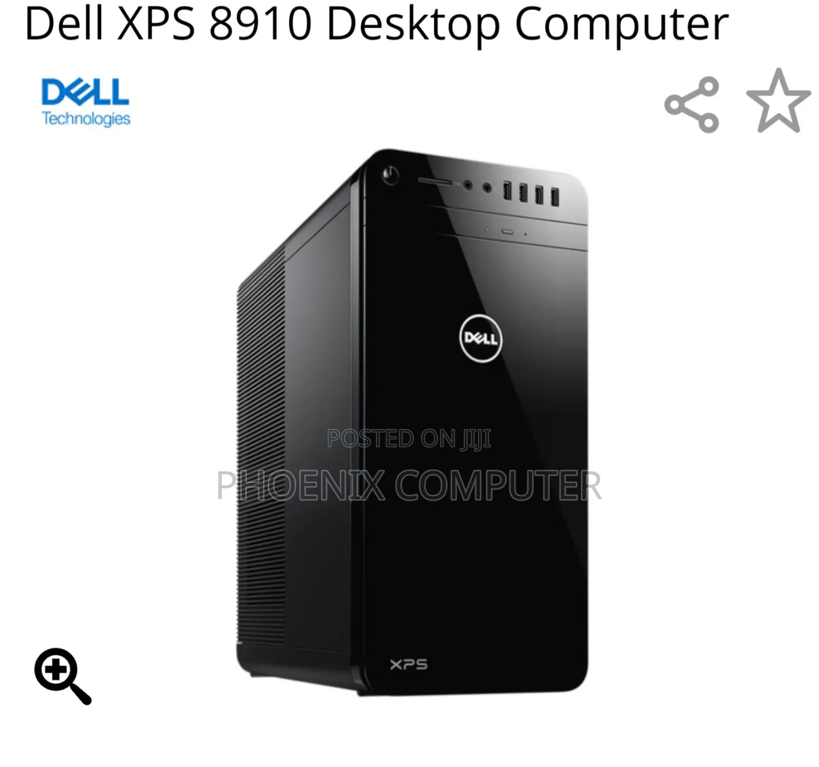 Desktop Computer Dell XPS 16GB Intel Core I7 SSD 256GB
