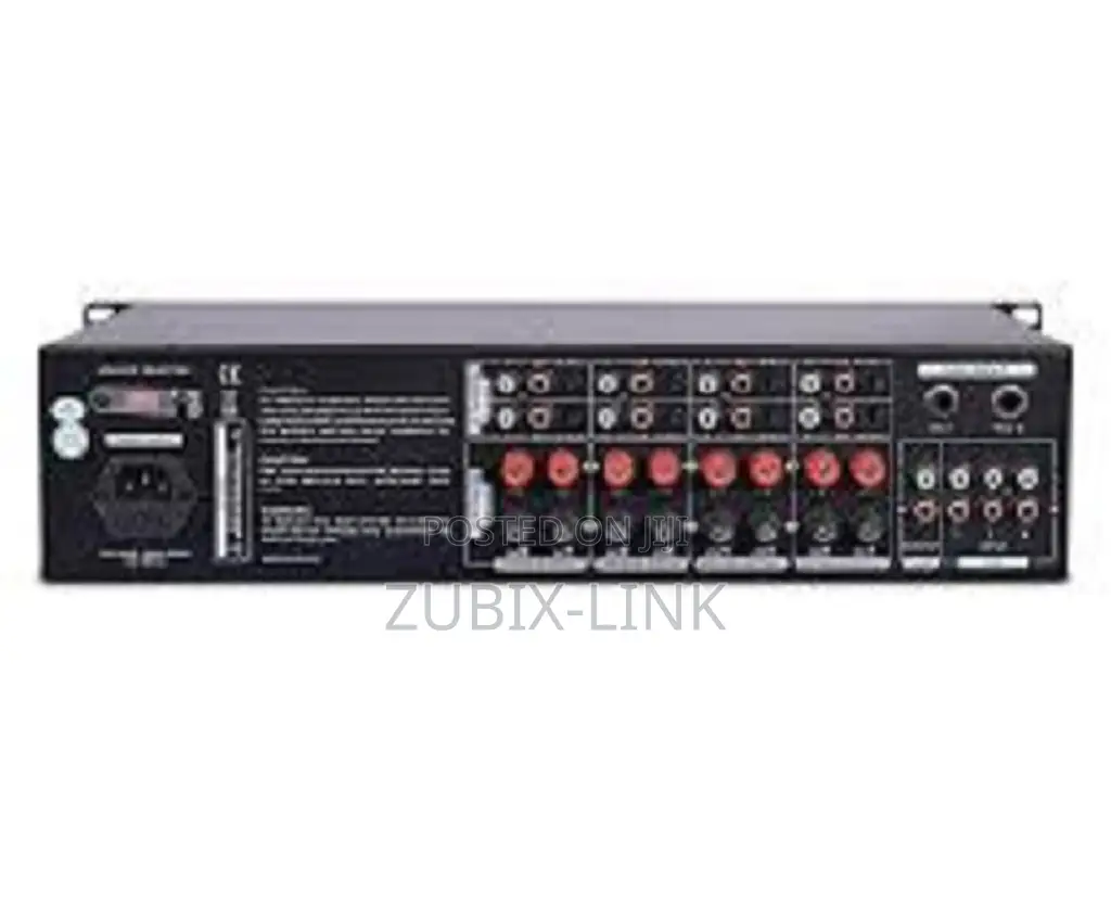 Mixer Amplifier 8-Zona 8*50w Usb Bluetooth 3 Mic Input
