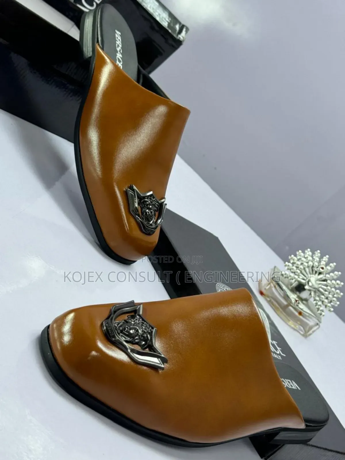 Original Quality Men Versace Mules Haf Shoe