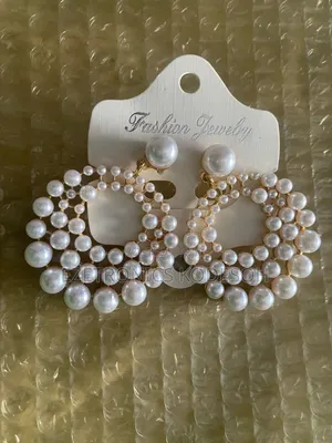 Elegant Faux Pearl Dangle Earrings