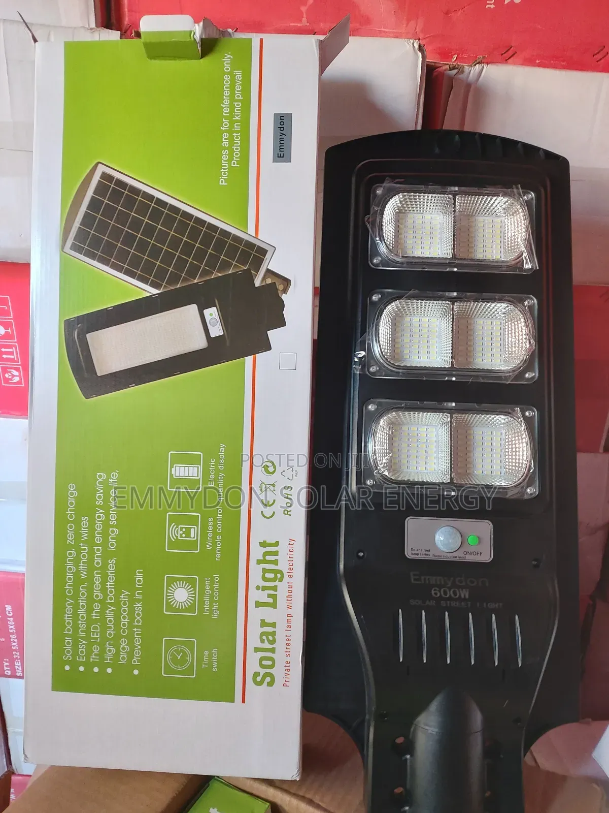 Emmydon All in One Solar Street Light 6 Eyes