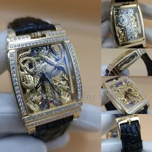 Corum Quality Luxury Men Genuine Leather Wristwatch
