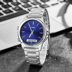 Casio Authentic Digital/Analog Chain Strap Wristwatch