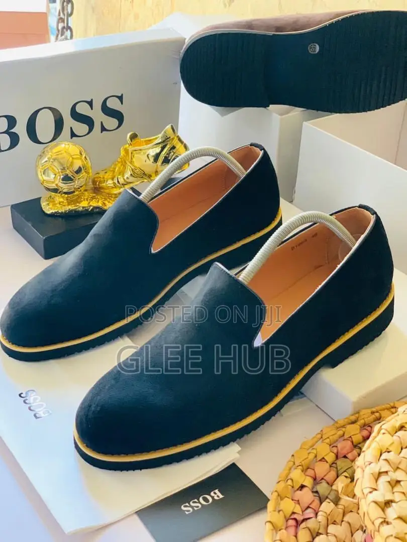 Boss Suede Flat Shoes