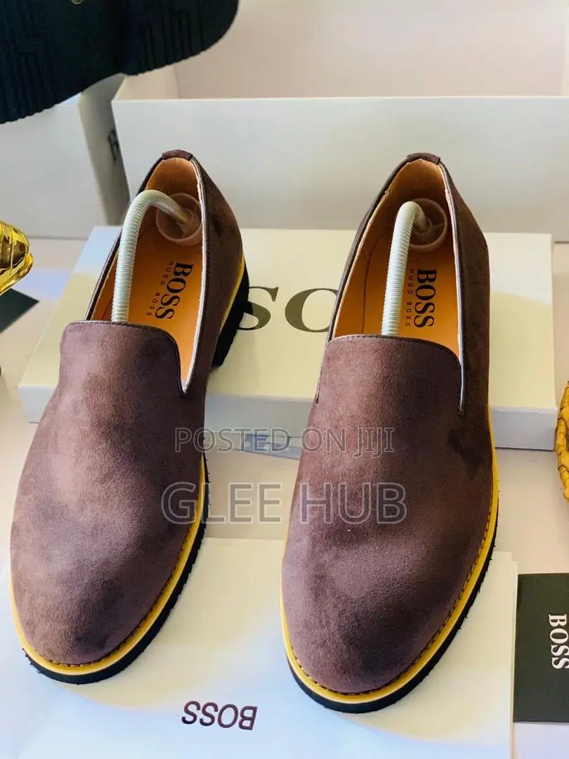 Boss Suede Flat Shoes