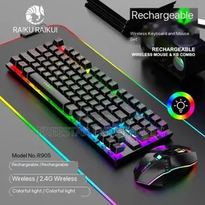 R905 Wireless Keyboard Mouse Gaming Keyboard Set.