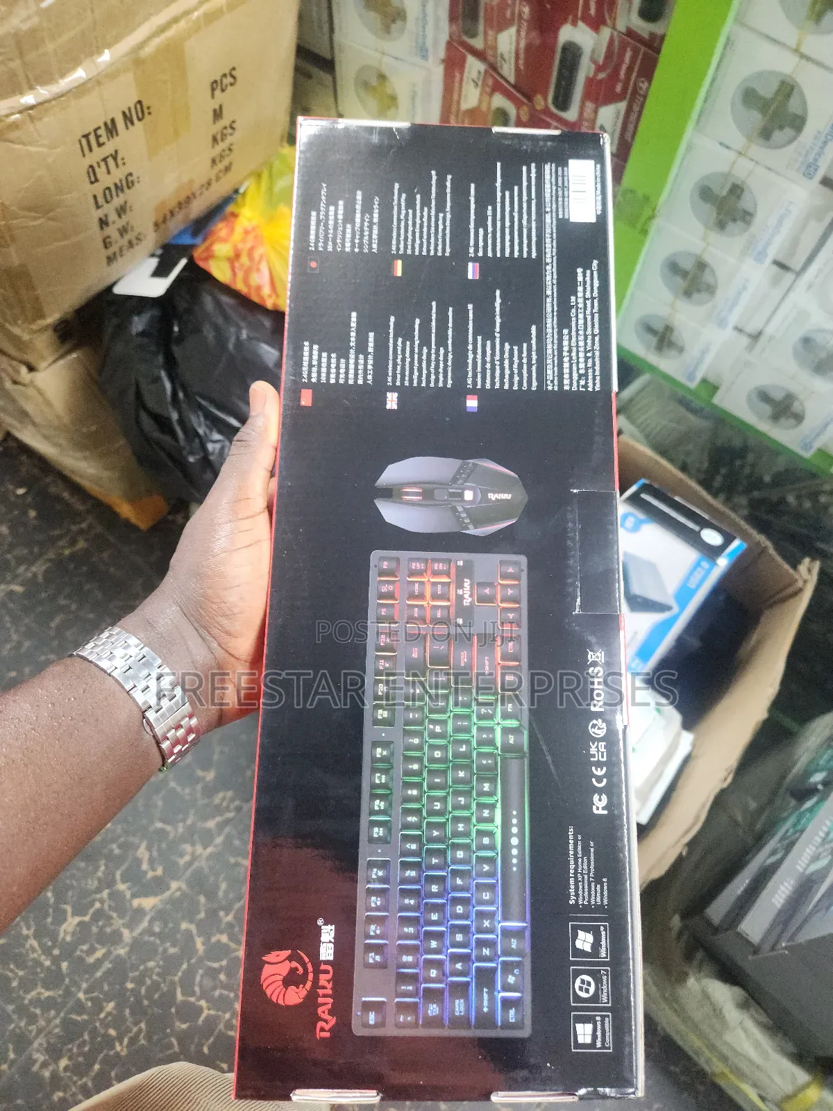R905 Wireless Keyboard Mouse Gaming Keyboard Set.