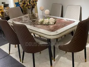 Marble Dining Table and Chairs for Dining Room