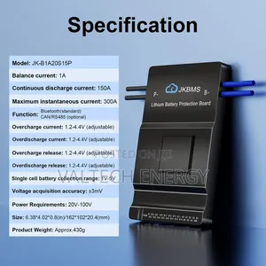 Jk-b1a20s15p 150a 20s 1a Active Balancer Smart Bms For Lithuim Battery