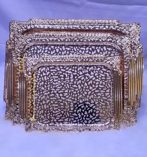 3in1 Quality Gold Tray Set