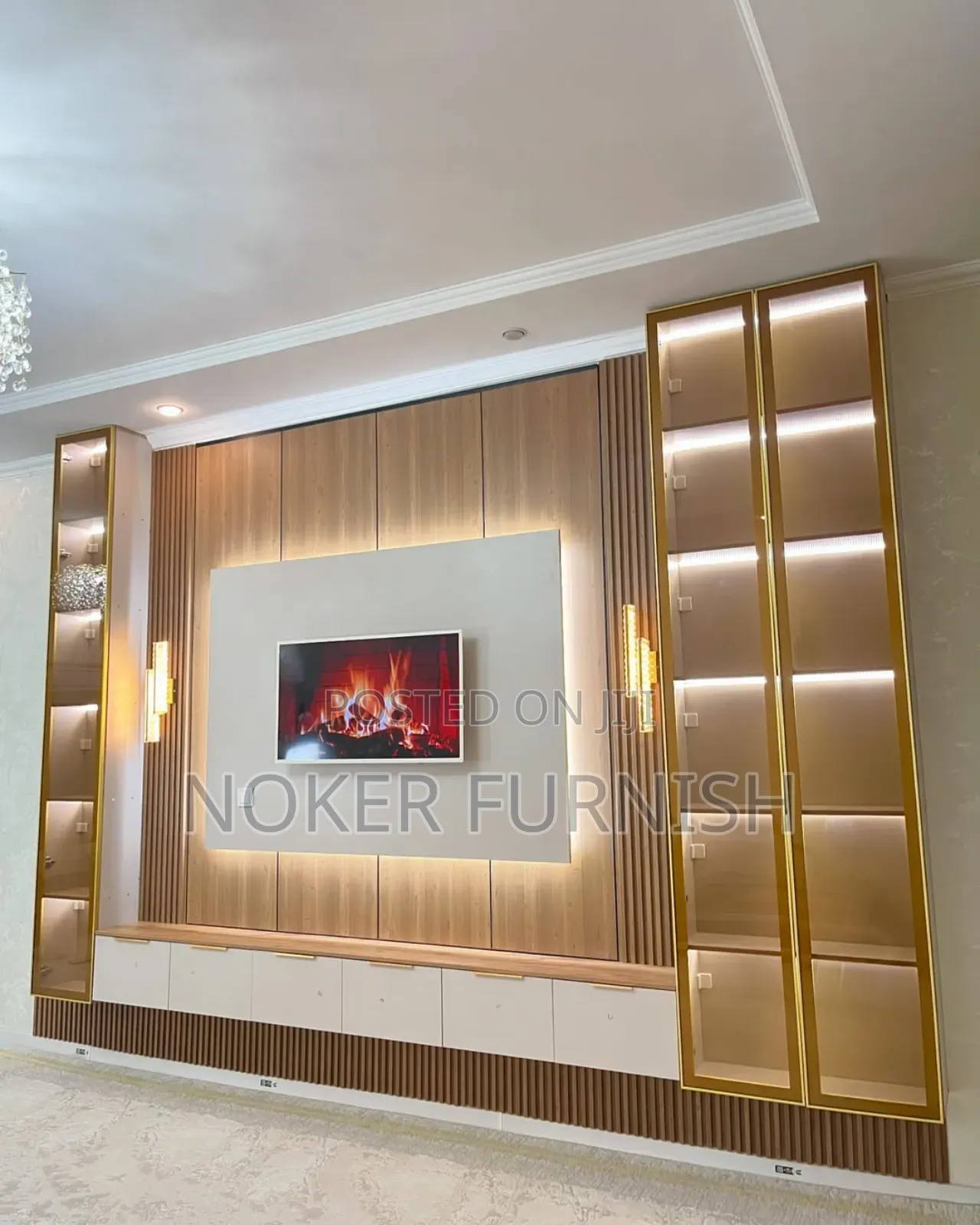 TV Console With LED Lights