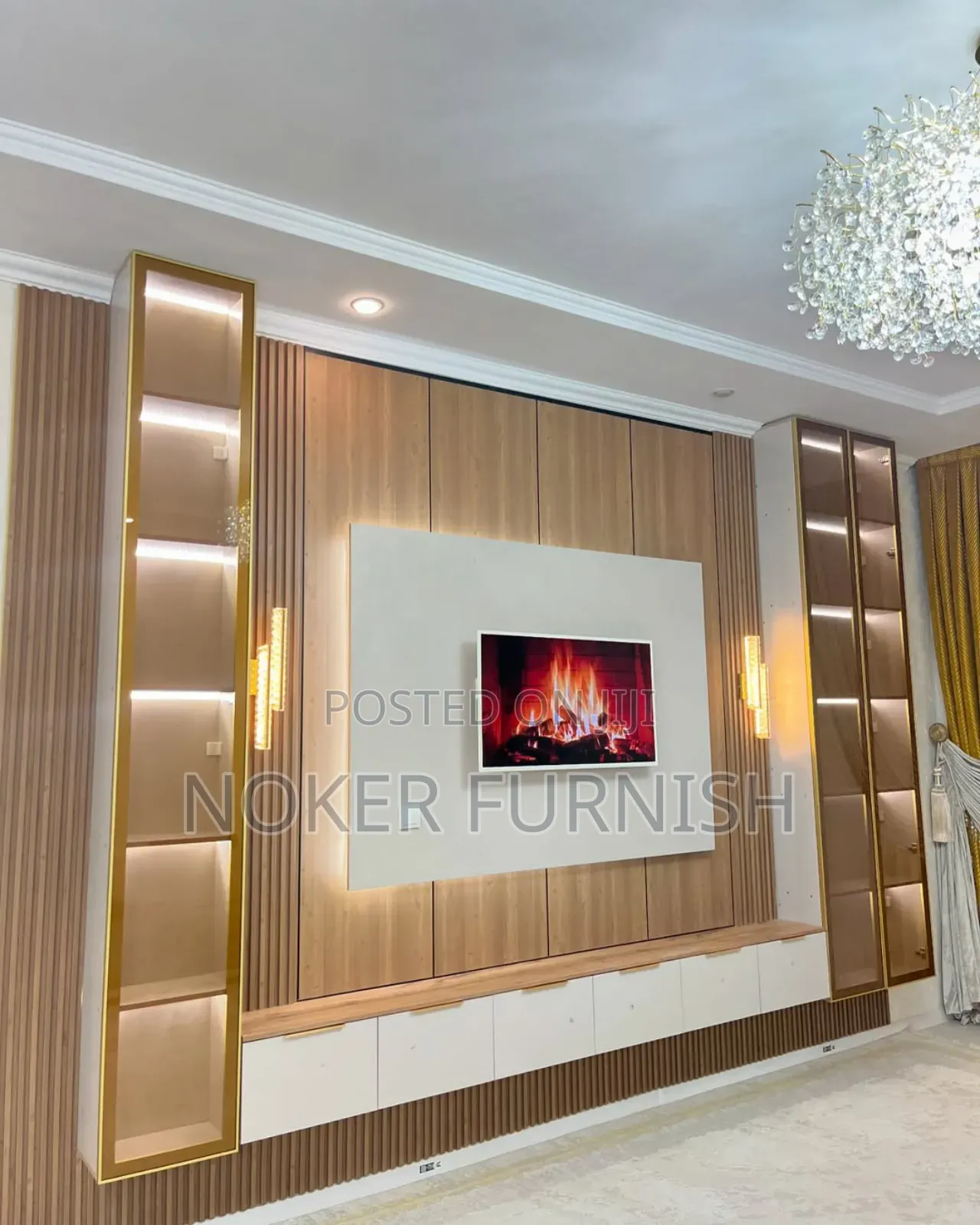 TV Console With LED Lights
