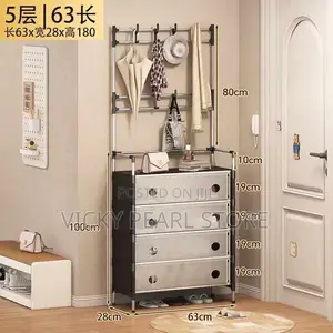 80cm Covered Shoe and Hat Rack