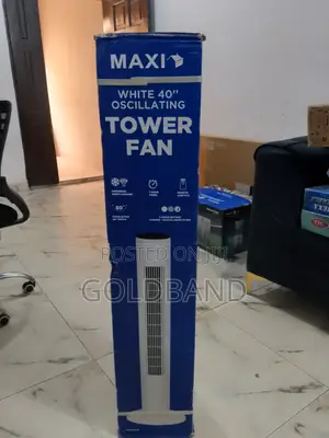 Maxi 40" Oscilatting Low Noise Tower Fan