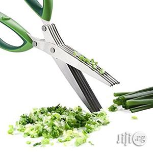 5 Blades Herb Scissors With Cleaning Brush