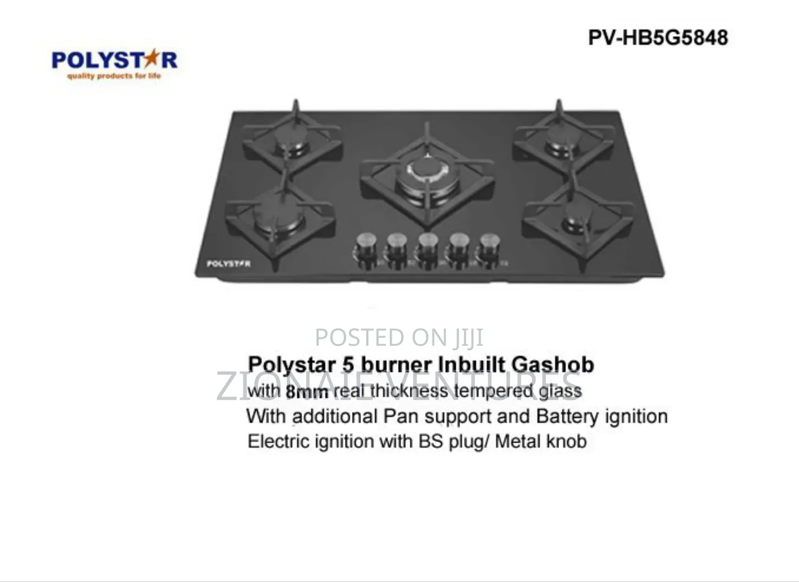 5 Burner Cabinet Gas