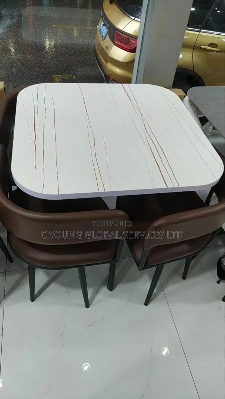 Dining Table Marble Top