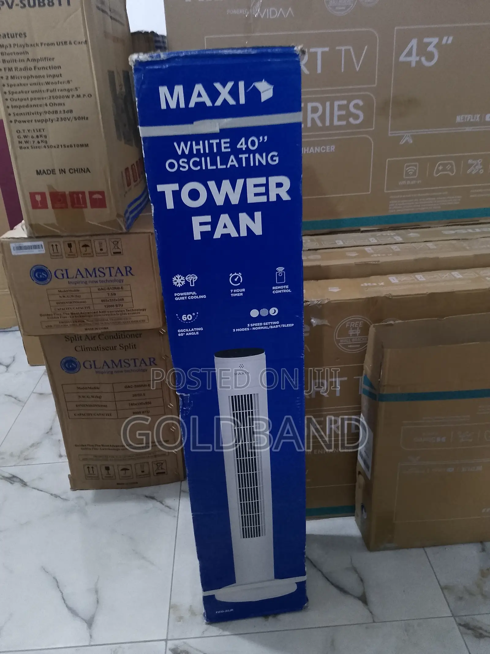 Maxi 40" Oscillating Windmaster Tower Fan