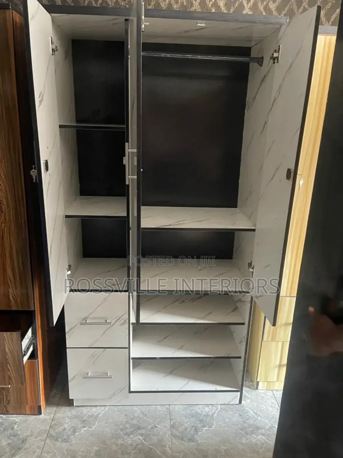 Chic 3ftby6ft MDF Wardrobe