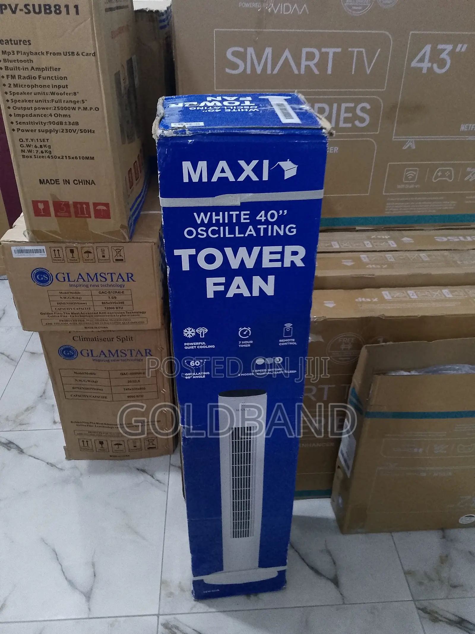 40" Maxi Energy Saving Oscillating Tower Fan