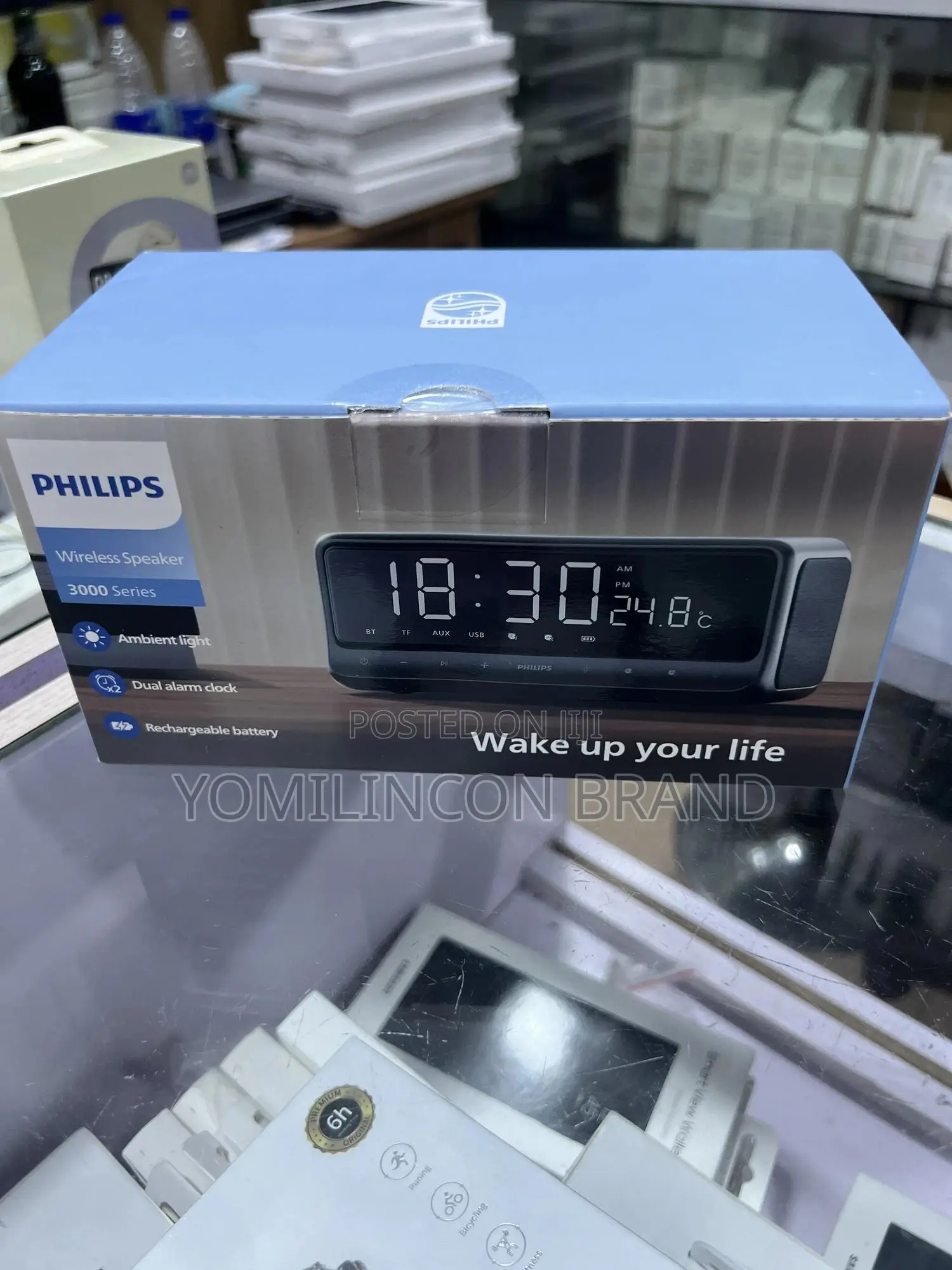Philips 3000 Bluetooth Speaker With Fm, Clock Time