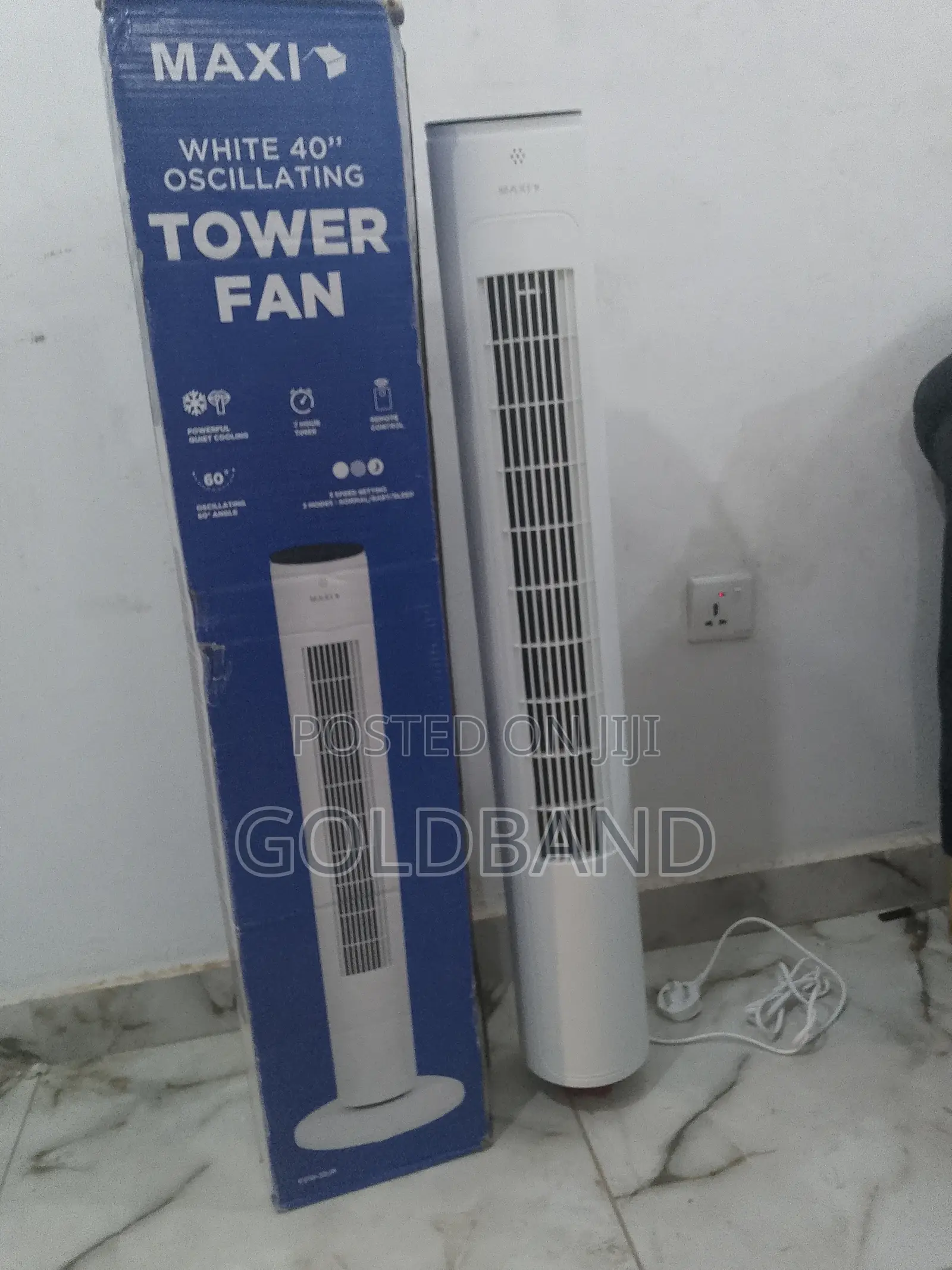40" Super Quiet Maxi Oscillating Tower Fan