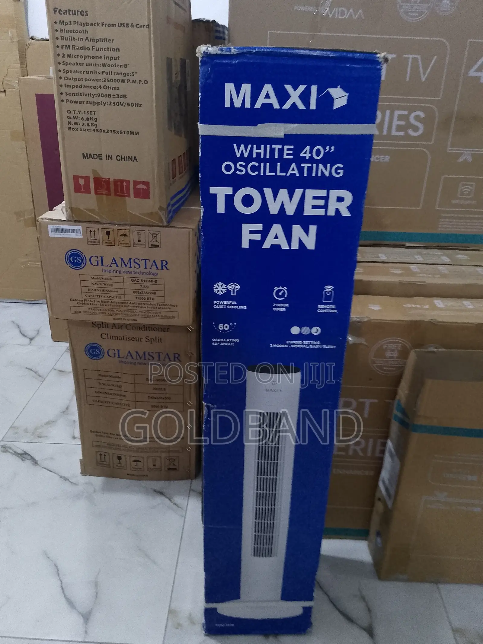 40" Super Quiet Maxi Oscillating Tower Fan