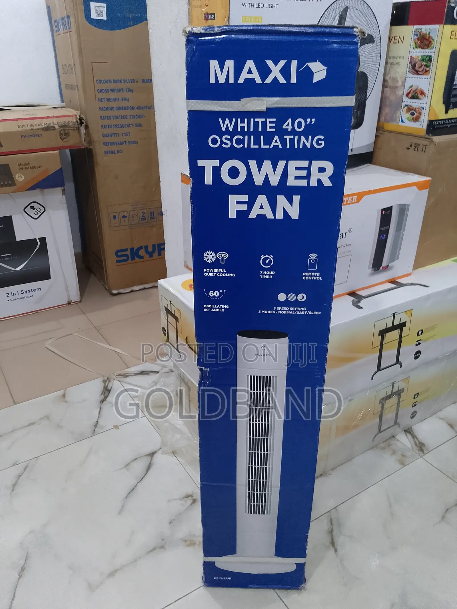 40" Maxi Oscillating Tower Fan (Breeze-Master)