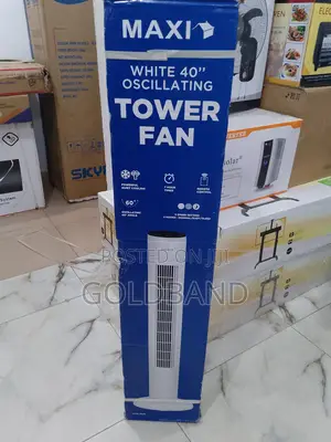 The Ideal 40" Maxi White Oscillating Tower Fan