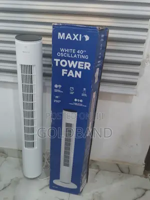 The Ideal 40" Maxi White Oscillating Tower Fan