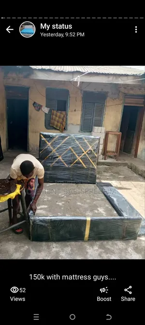 High Quality Padded Bed-flame