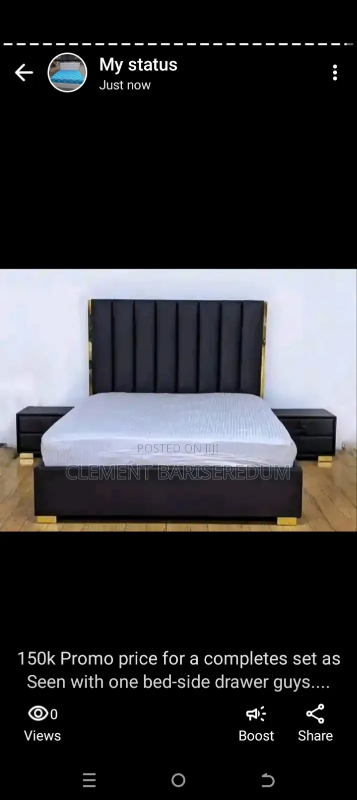 High Quality Padded Bed-flame